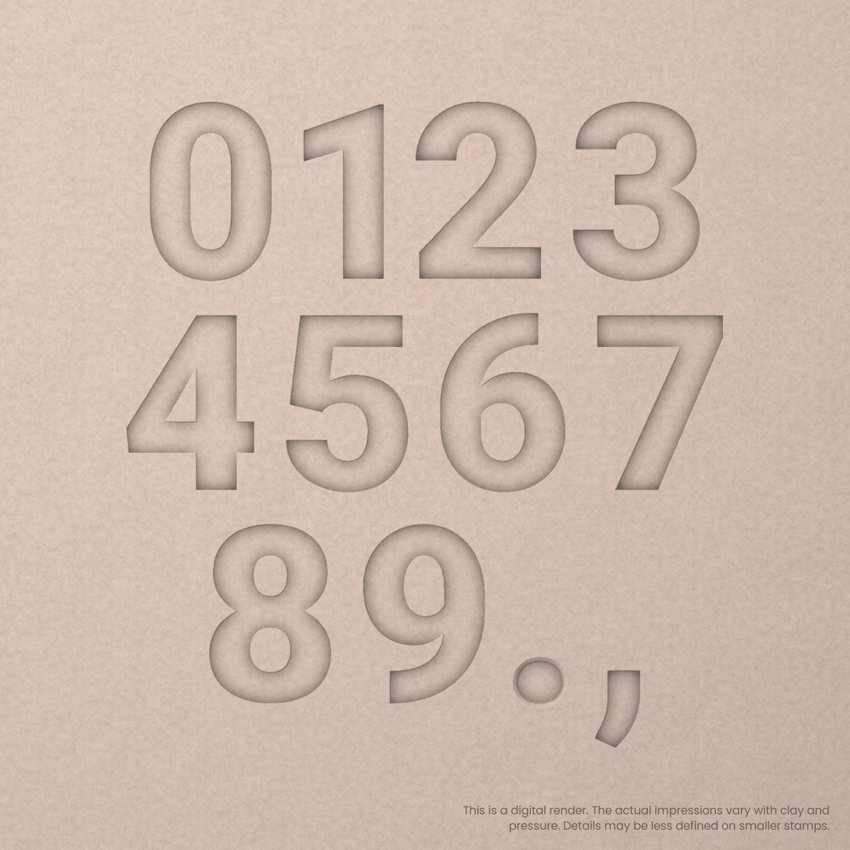 Roboto | Font Rail Stamp Sets | Letters, Numbers, and Symbols - Ceramind® Tools