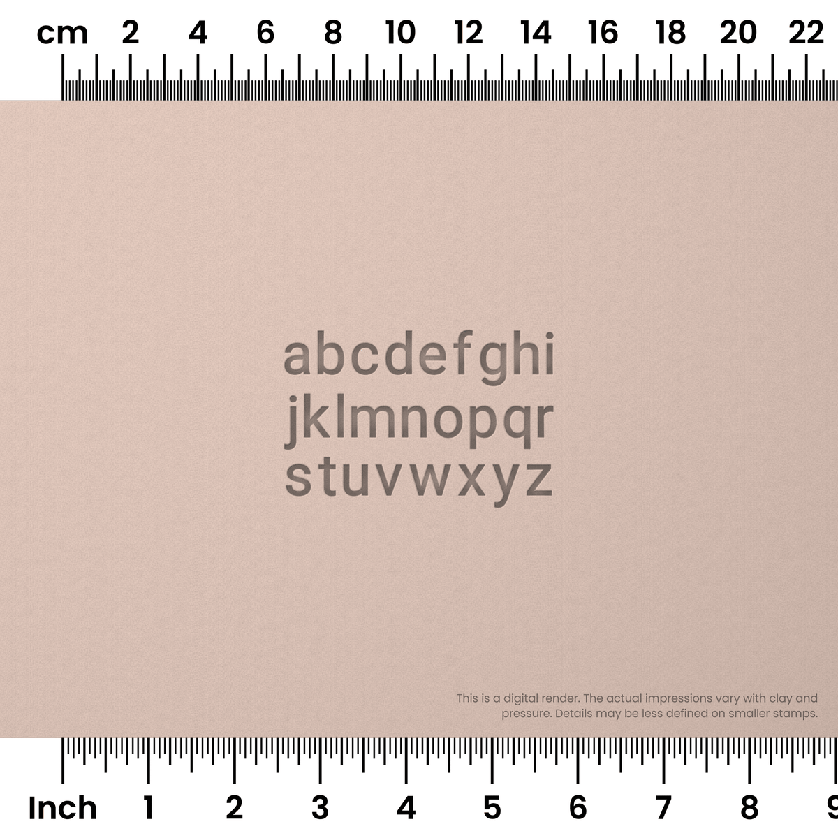 Roboto | Lowercase | Alphabet Stamp Sets - Ceramind® Tools