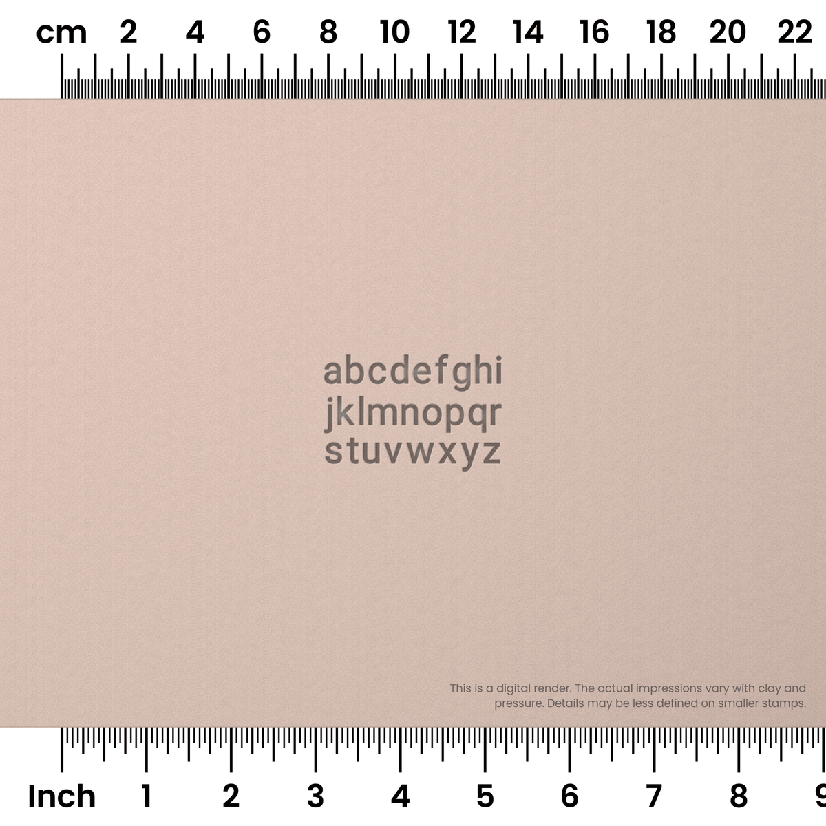 Roboto | Lowercase | Alphabet Stamp Sets - Ceramind® Tools