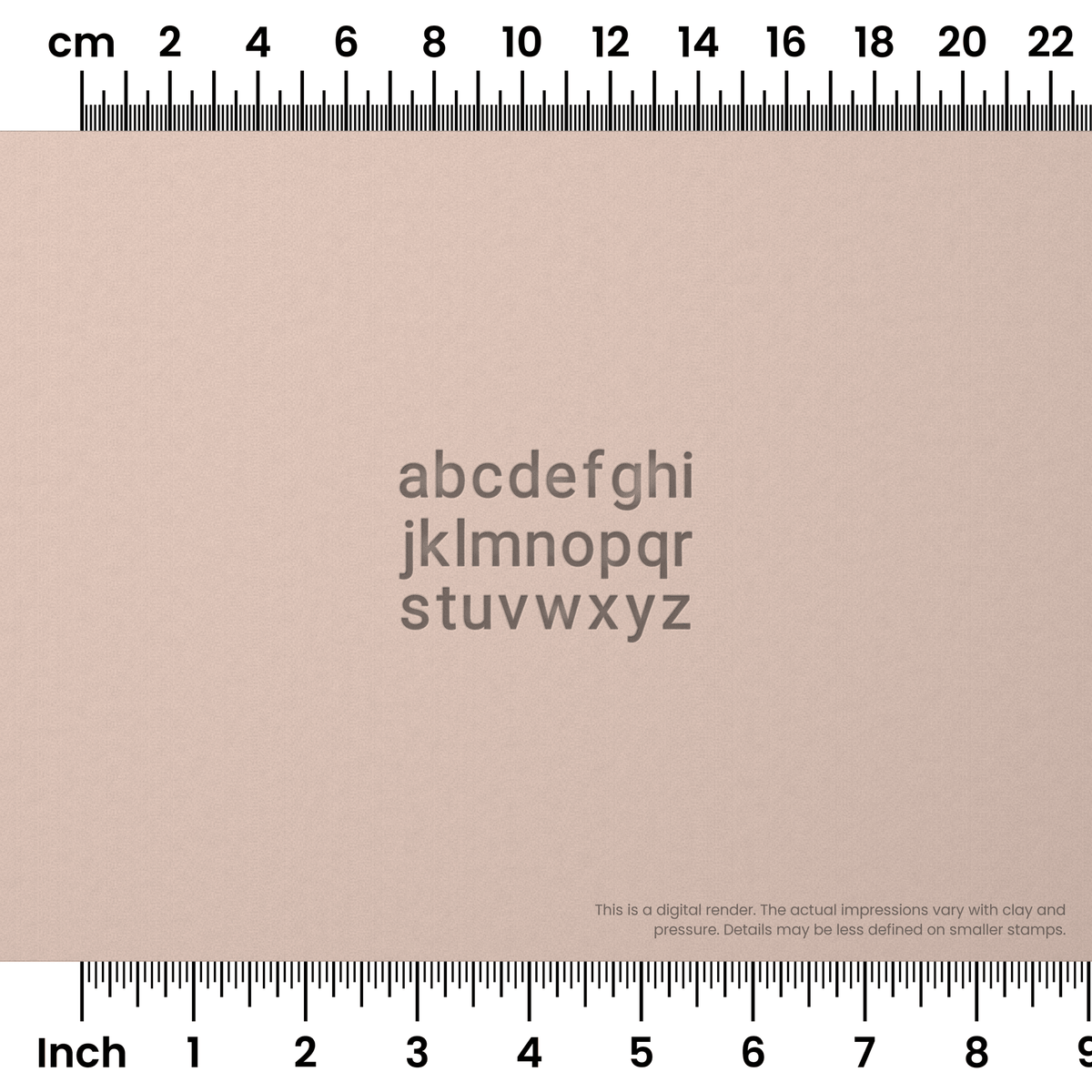 Roboto | Lowercase | Alphabet Stamp Sets - Ceramind® Tools