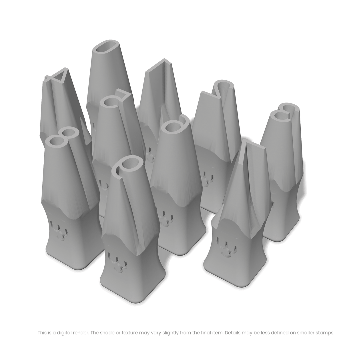 Roboto | Number Stamp Sets - Ceramind® Tools