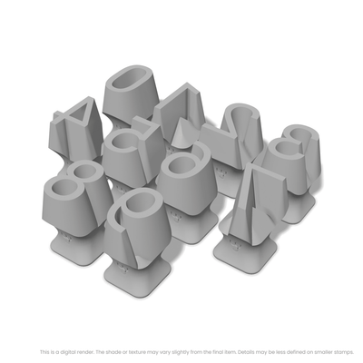 Roboto | Number Stamp Sets - Ceramind® Tools