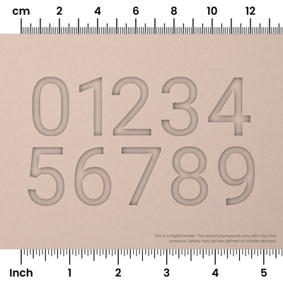 Roboto | Number Stamp Sets - Ceramind® Tools