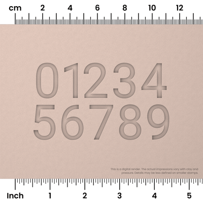 Roboto | Number Stamp Sets - Ceramind® Tools