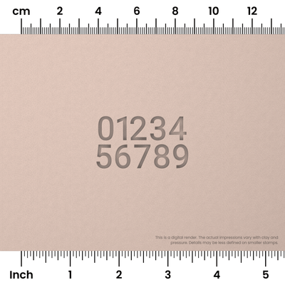 Roboto | Number Stamp Sets - Ceramind® Tools