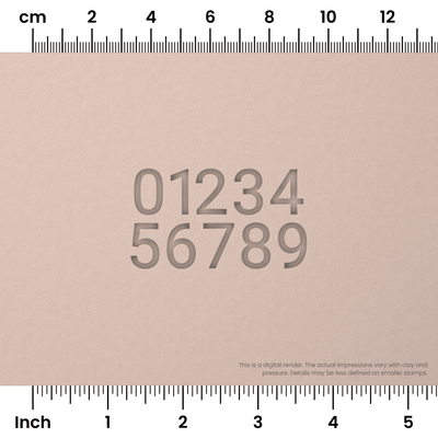 Roboto | Number Stamp Sets - Ceramind® Tools