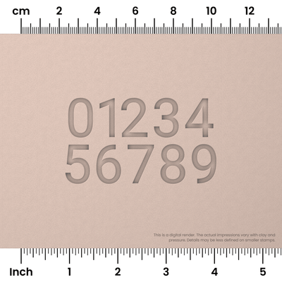 Roboto | Number Stamp Sets - Ceramind® Tools