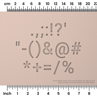 Roboto | Symbol Stamp Sets - Ceramind® Tools