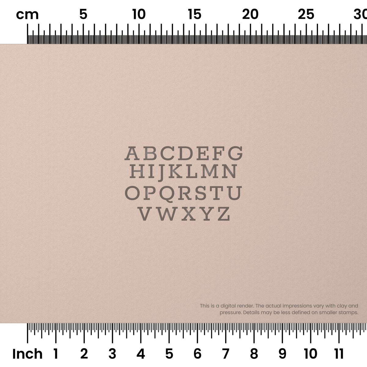 Rokkitt | All Caps | Alphabet Stamp Sets - Ceramind® Tools