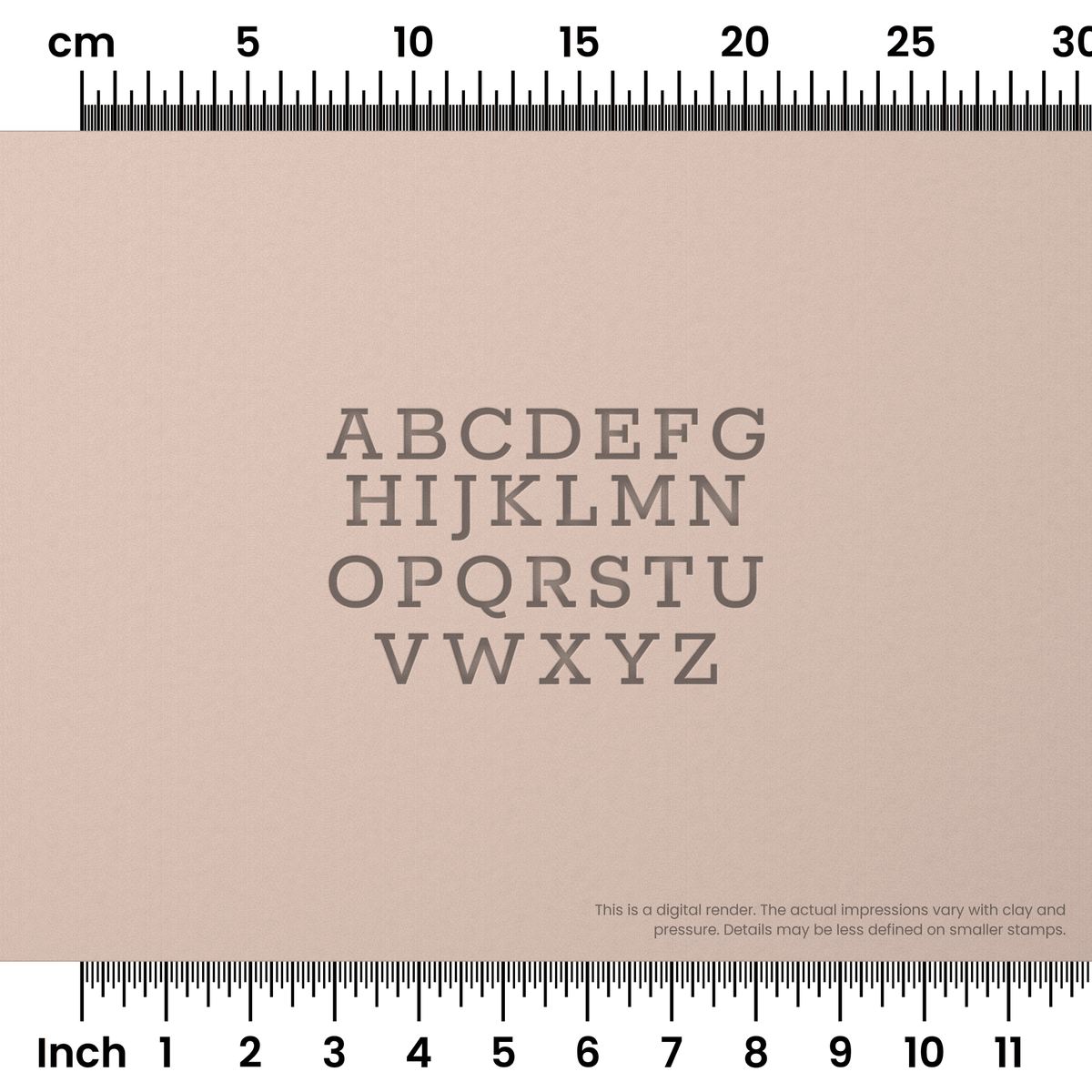 Rokkitt | All Caps | Alphabet Stamp Sets - Ceramind® Tools