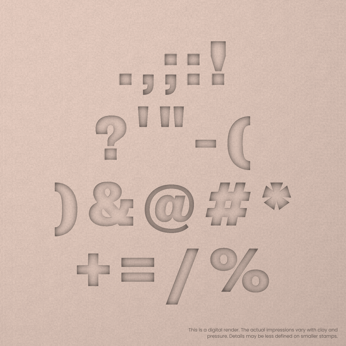 Rokkitt | Font Rail Stamp Sets | Letters, Numbers, and Symbols - Ceramind® Tools