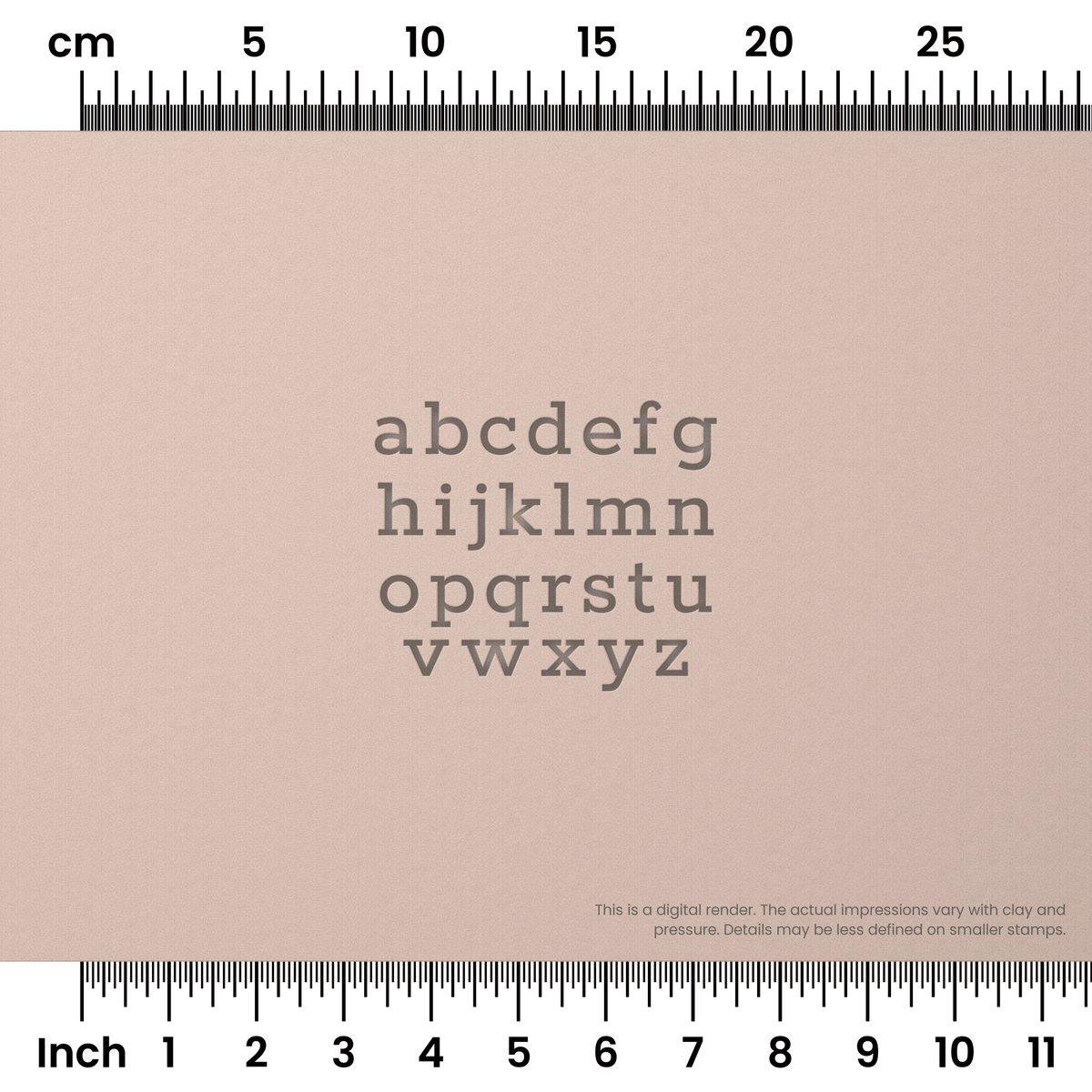Rokkitt | Lowercase | Alphabet Stamp Sets - Ceramind® Tools