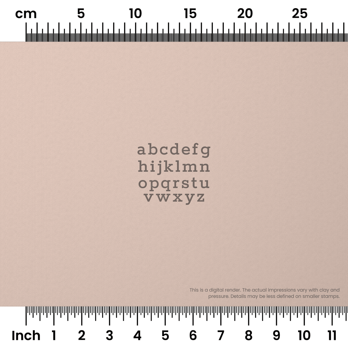 Rokkitt | Lowercase | Alphabet Stamp Sets - Ceramind® Tools