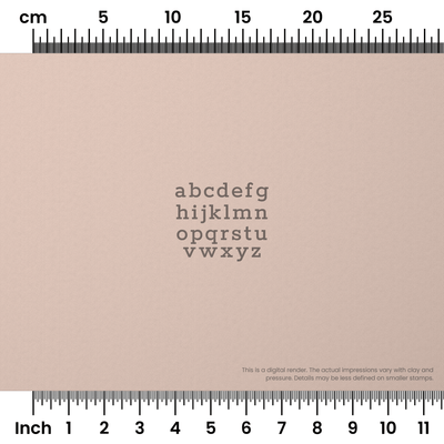 Rokkitt | Lowercase | Alphabet Stamp Sets - Ceramind® Tools