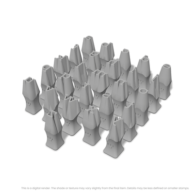 Rokkitt | Lowercase | Alphabet Stamp Sets - Ceramind® Tools