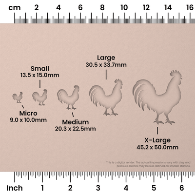Rooster Stamps - Ceramind® Tools