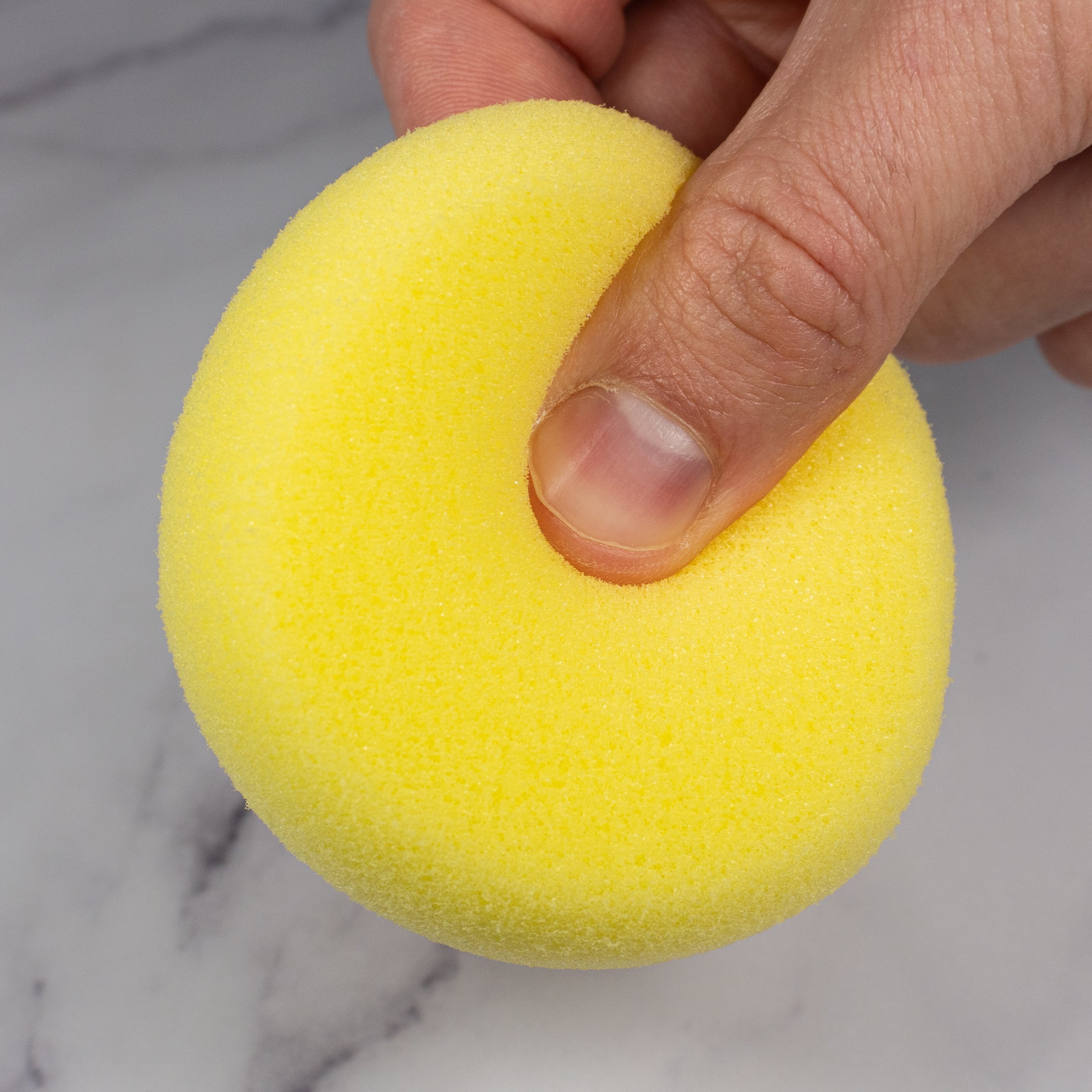 Round Pottery Sponge - Yellow - 72mm Diameter, 25mm Thick - Ceramind® Tools