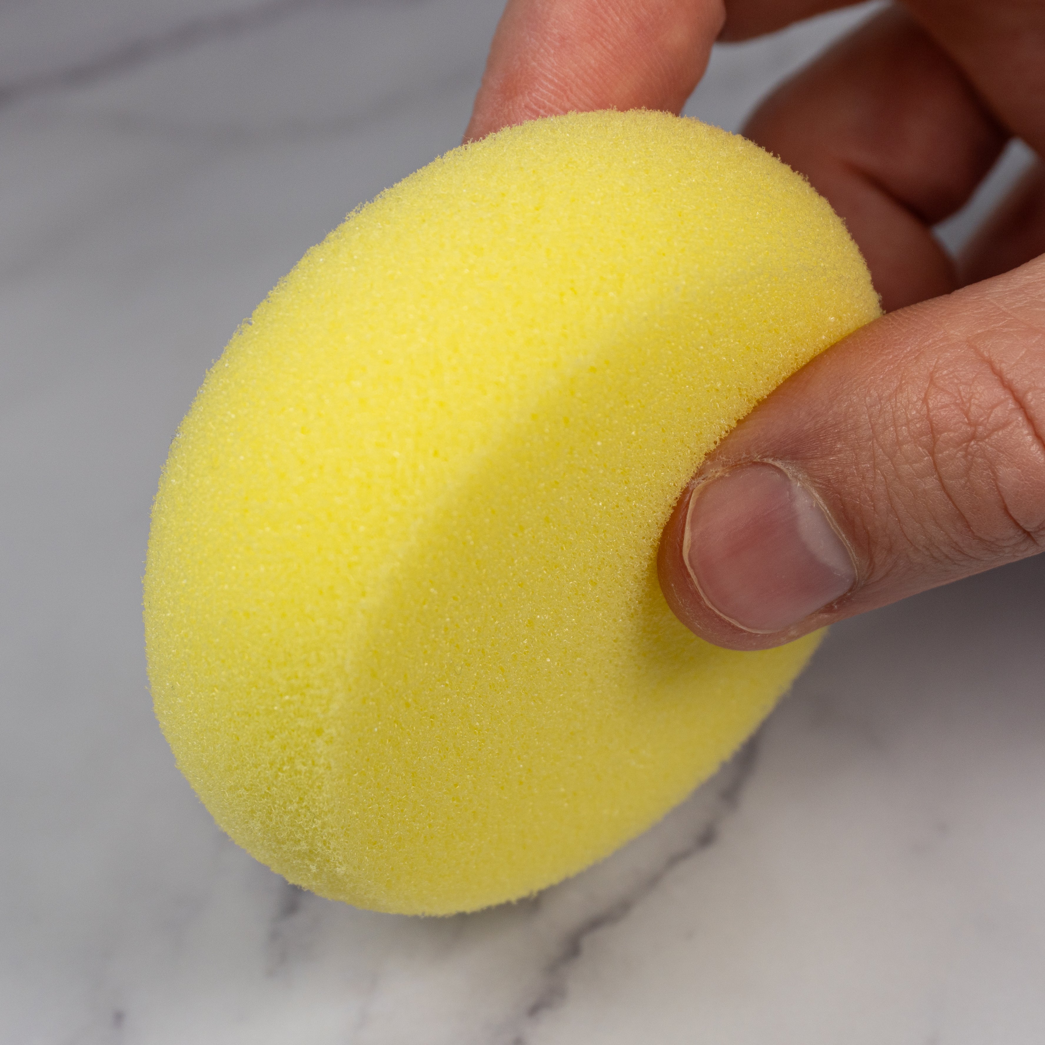 Round Pottery Sponge - Yellow - 72mm Diameter, 25mm Thick - Ceramind® Tools
