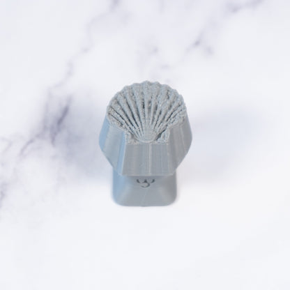 Scallop Shell Stamp - Photo Textured - Style 1 - Ceramind® Tools