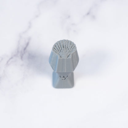 Scallop Shell Stamp - Photo Textured - Style 1 - Ceramind® Tools