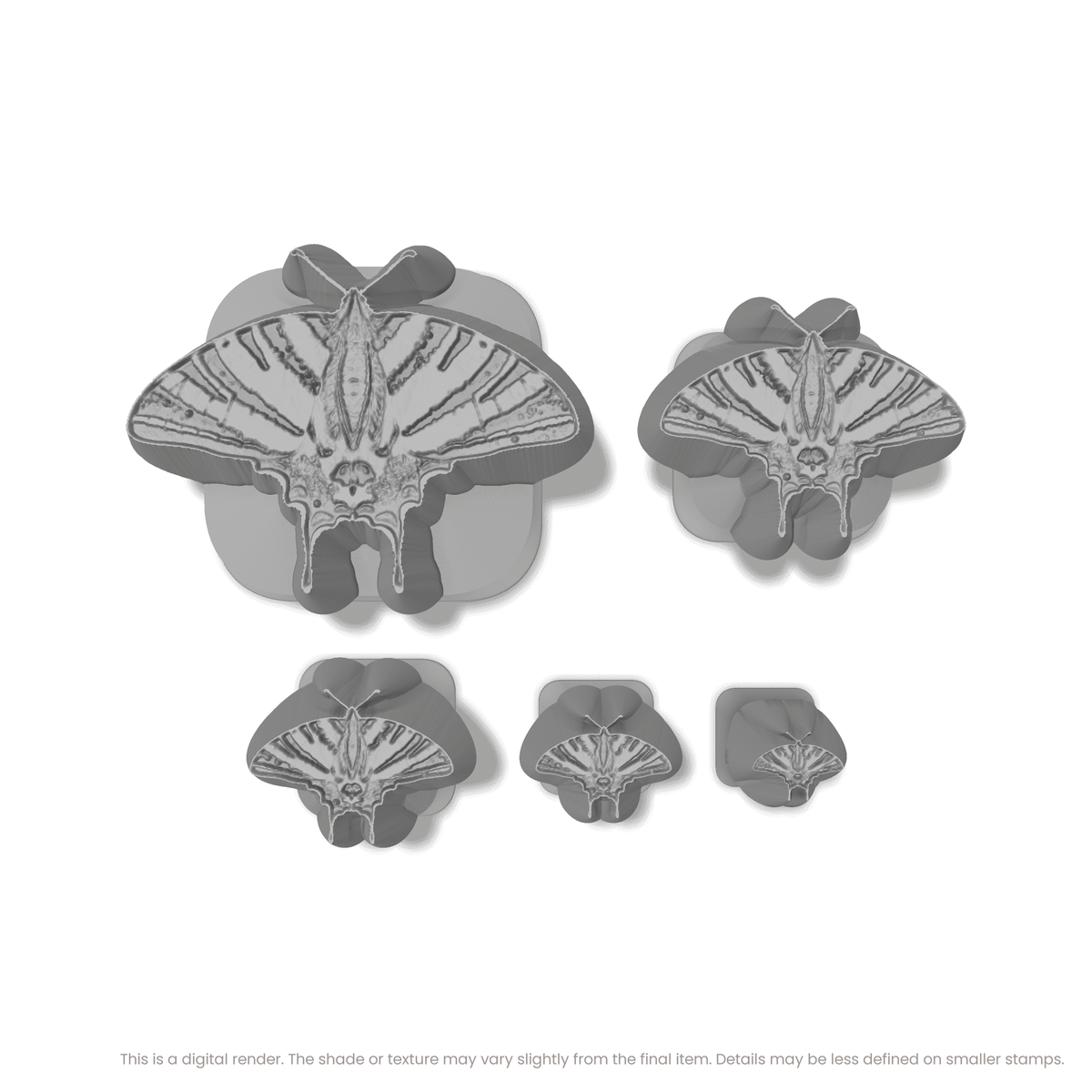 Scarce Swallowtail Butterfly Stamps - Photo Textured - Ceramind® Tools