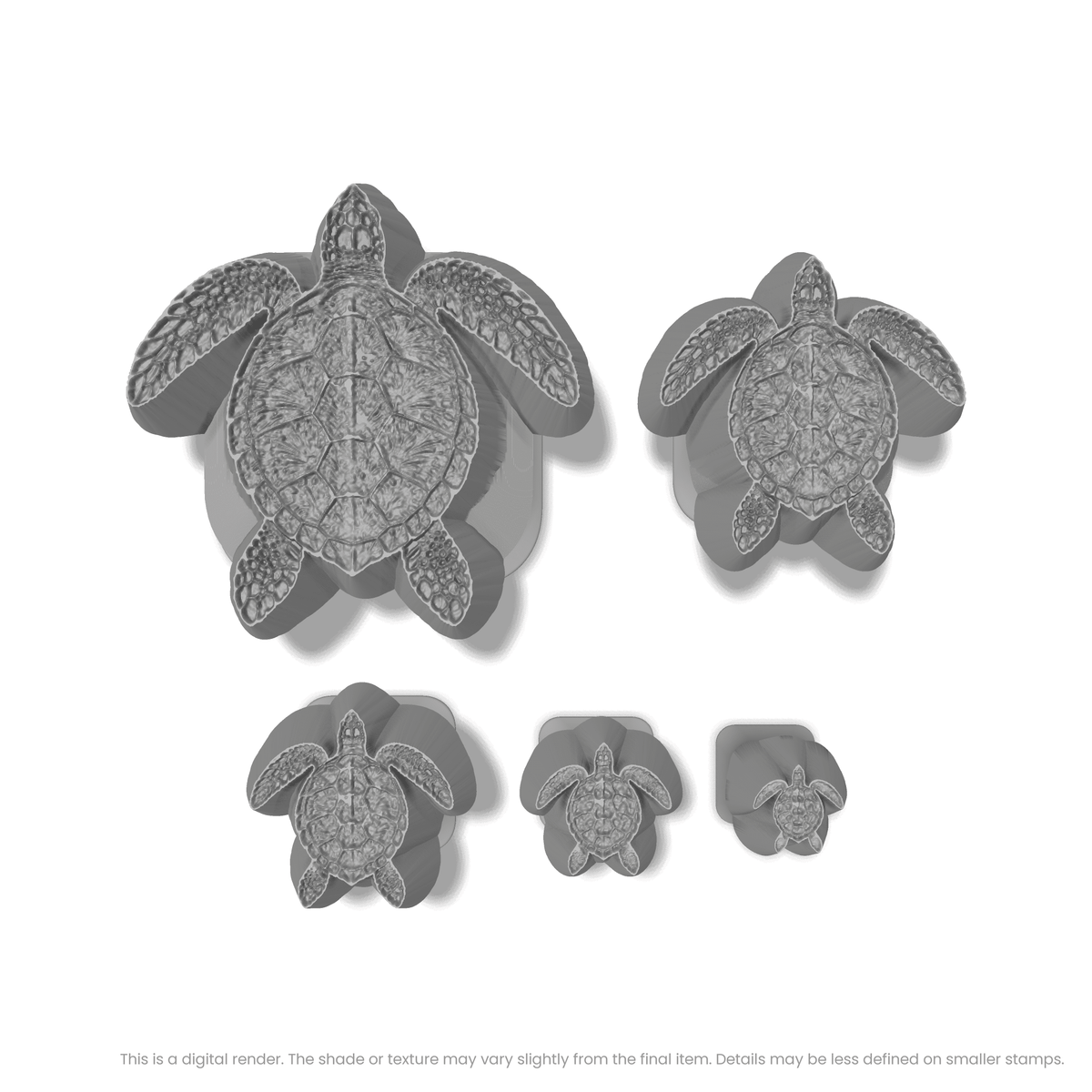 Sea Turtle Stamps - Photo Textured - Ceramind® Tools