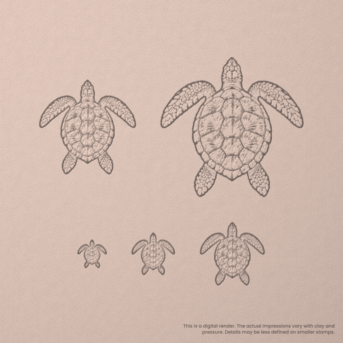 Sea Turtle Stamps - Photo Textured - Ceramind® Tools