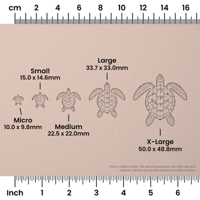 Sea Turtle Stamps - Photo Textured - Ceramind® Tools