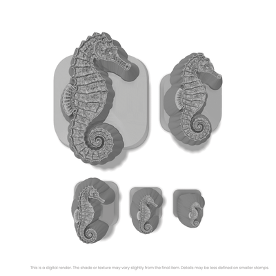 Seahorse Stamps - Photo Textured - Ceramind® Tools