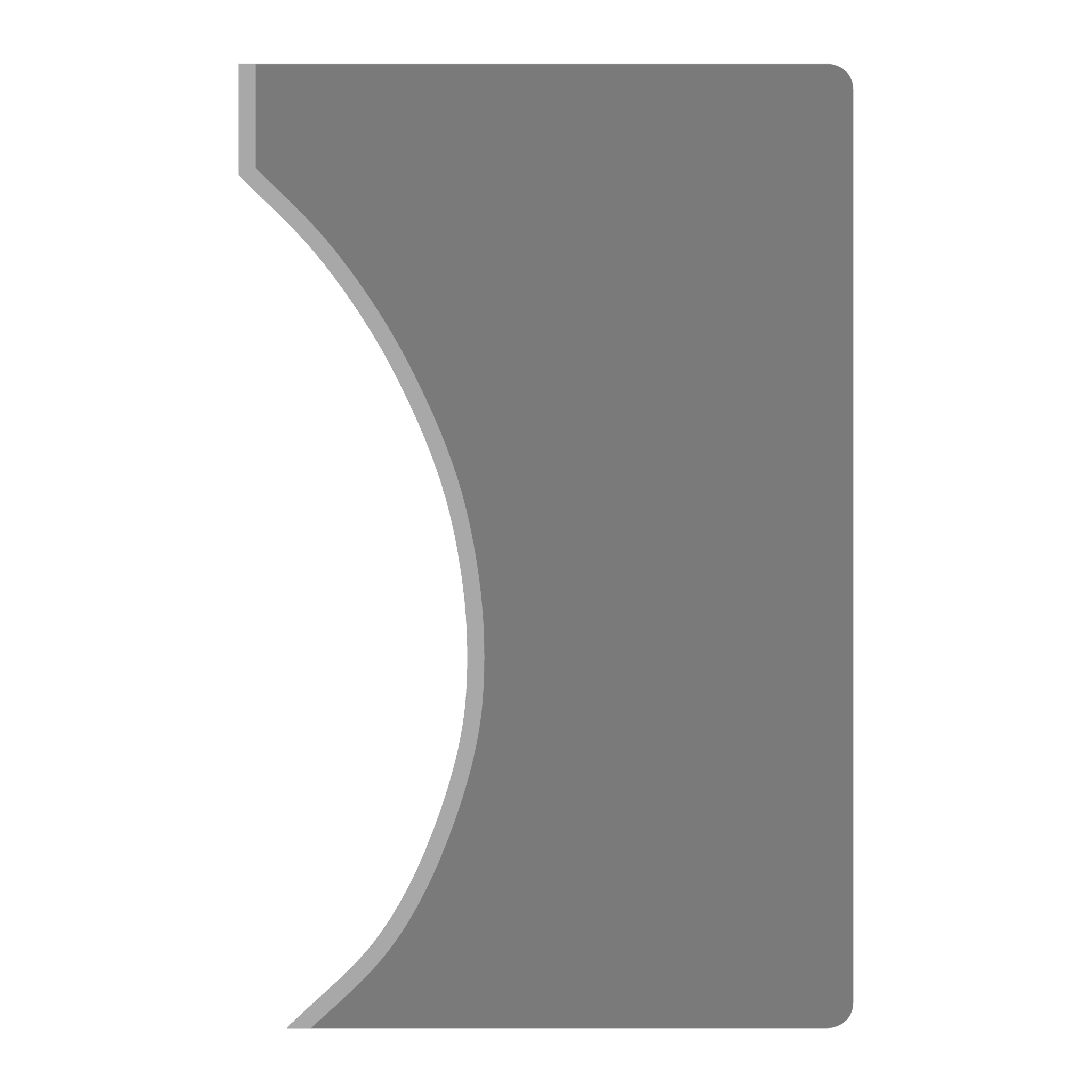 Shouldered Bottle Rib - Low Belly - Ceramind® Tools