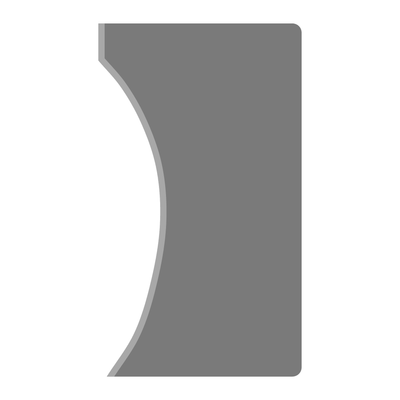 Shouldered Bottle Rib - Slim - Ceramind® Tools