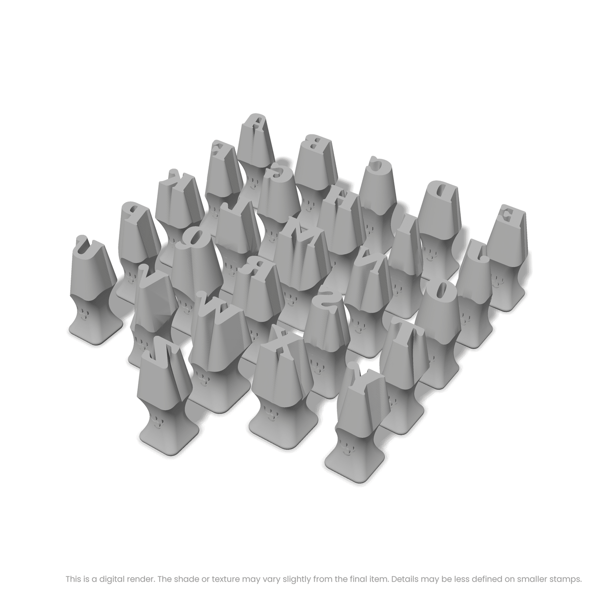 Shrikhand | All Caps | Alphabet Stamp Sets - Ceramind® Tools