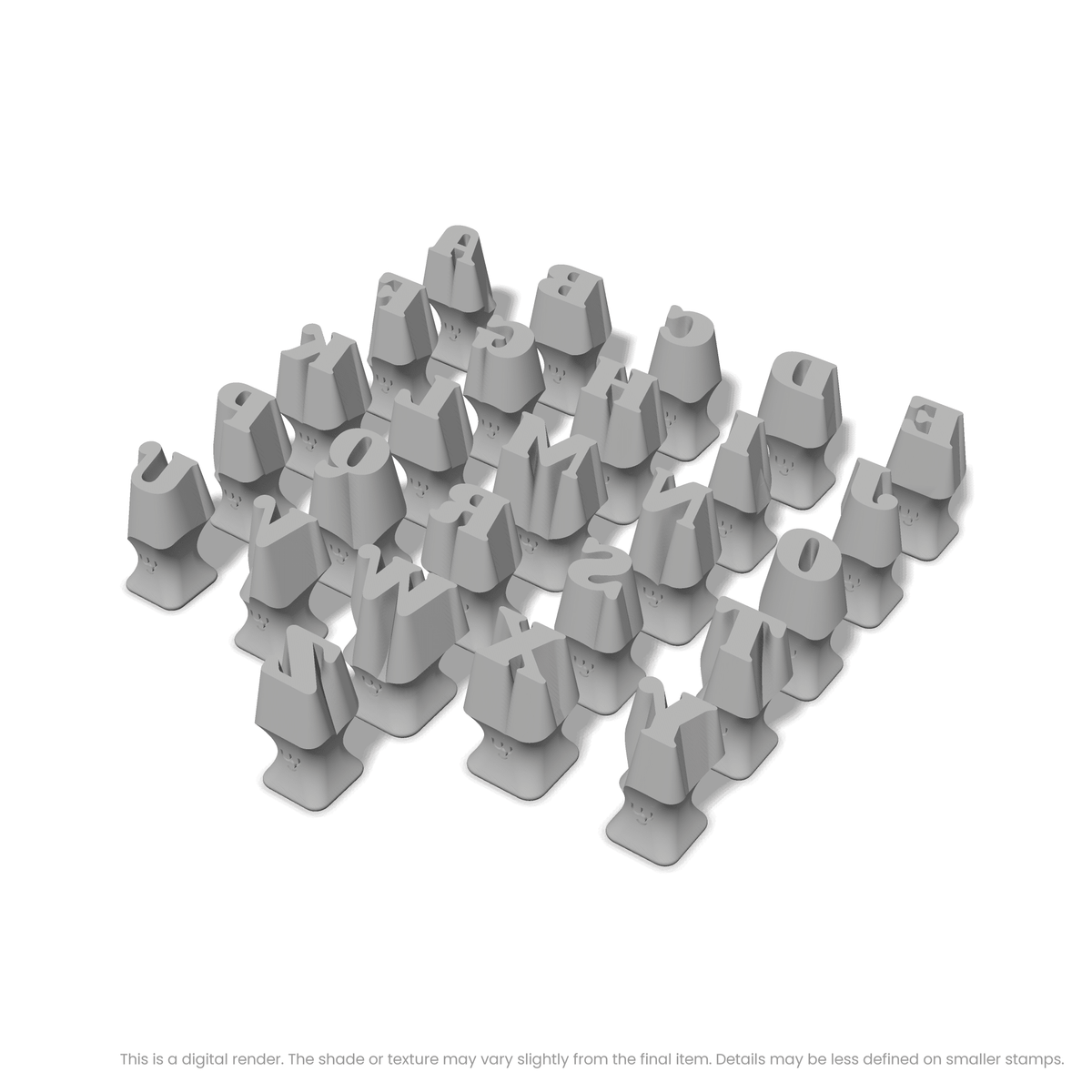 Shrikhand | All Caps | Alphabet Stamp Sets - Ceramind® Tools