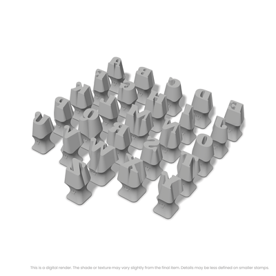 Shrikhand | All Caps | Alphabet Stamp Sets - Ceramind® Tools