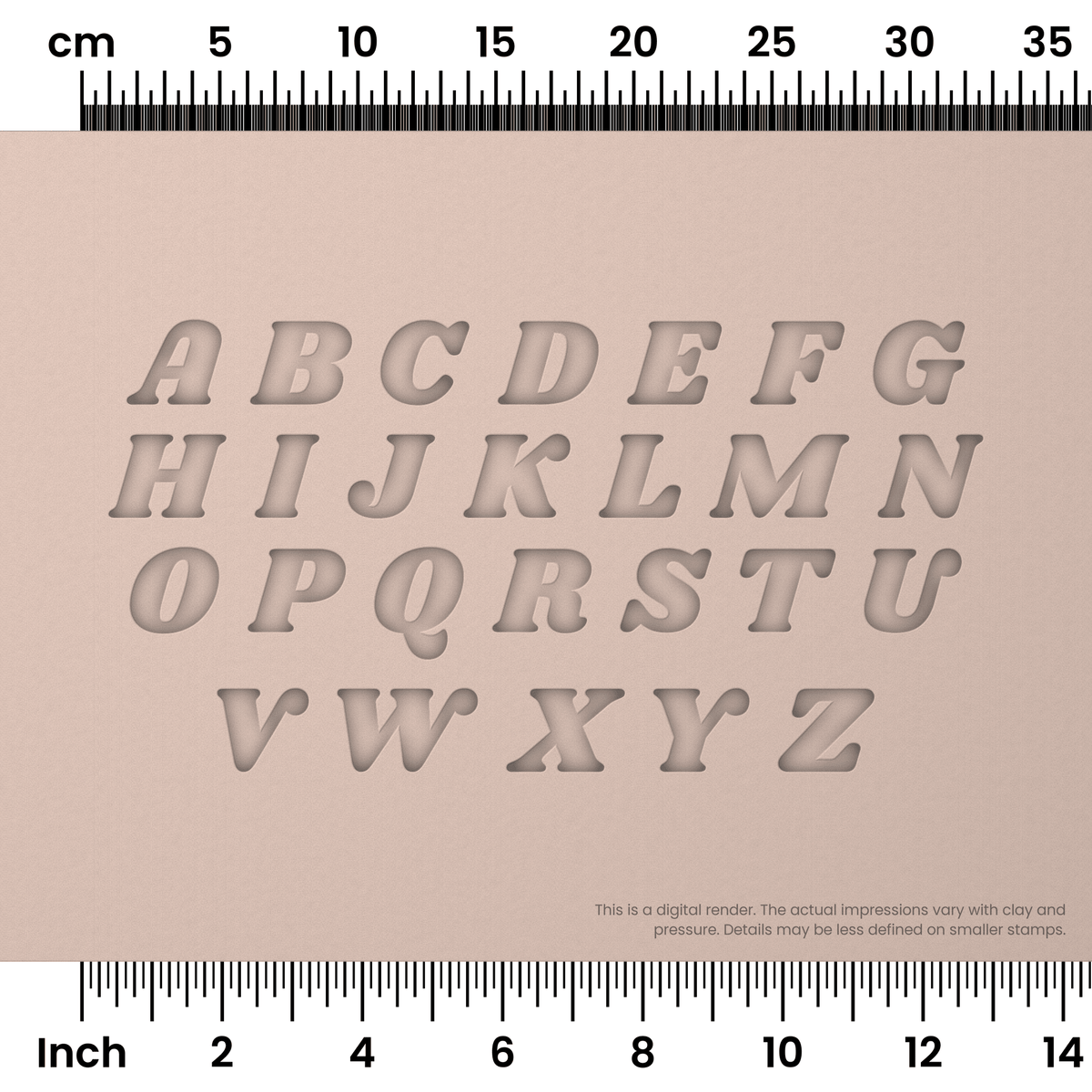 Shrikhand | All Caps | Alphabet Stamp Sets - Ceramind® Tools