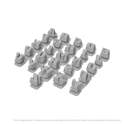 Shrikhand | All Caps | Alphabet Stamp Sets - Ceramind® Tools
