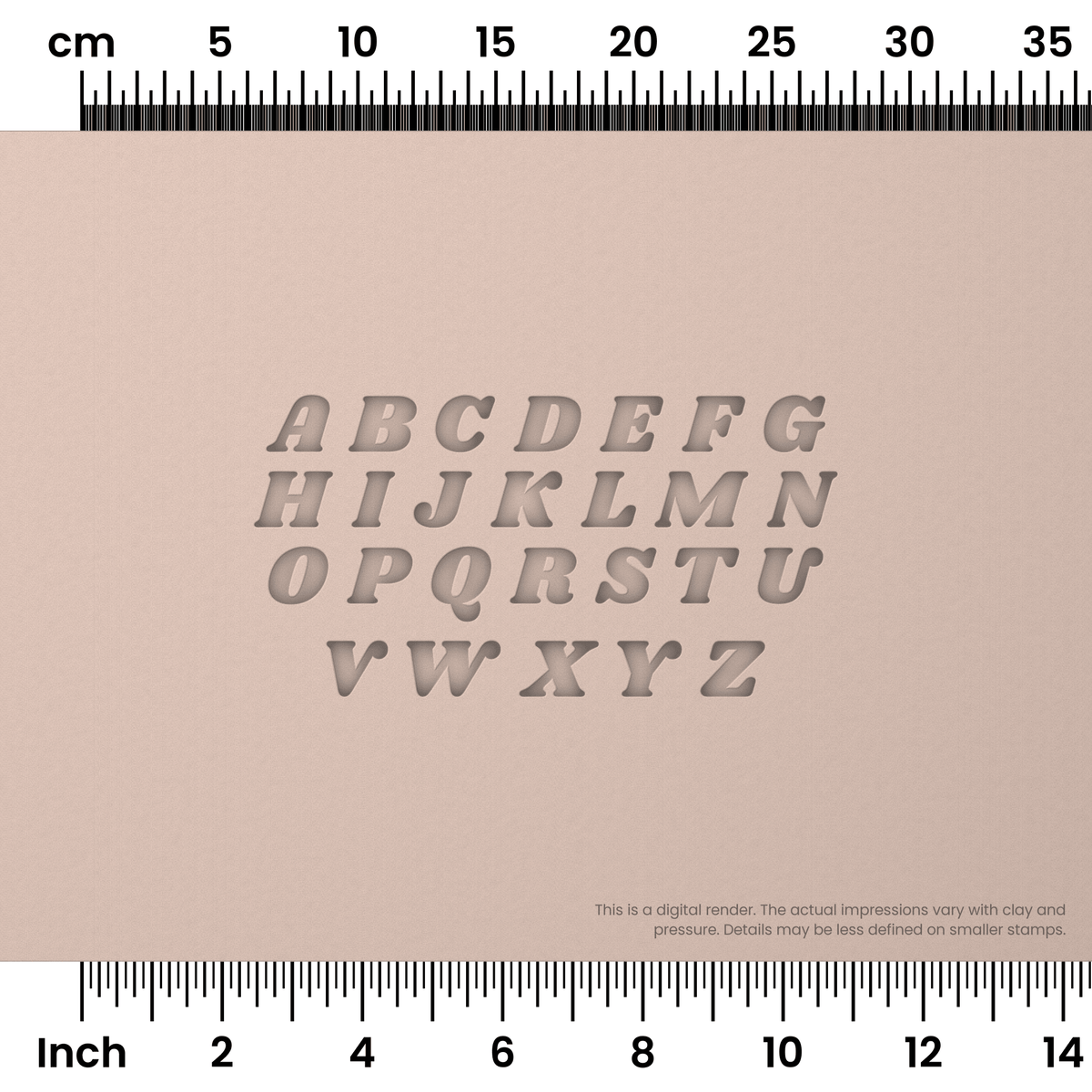 Shrikhand | All Caps | Alphabet Stamp Sets - Ceramind® Tools
