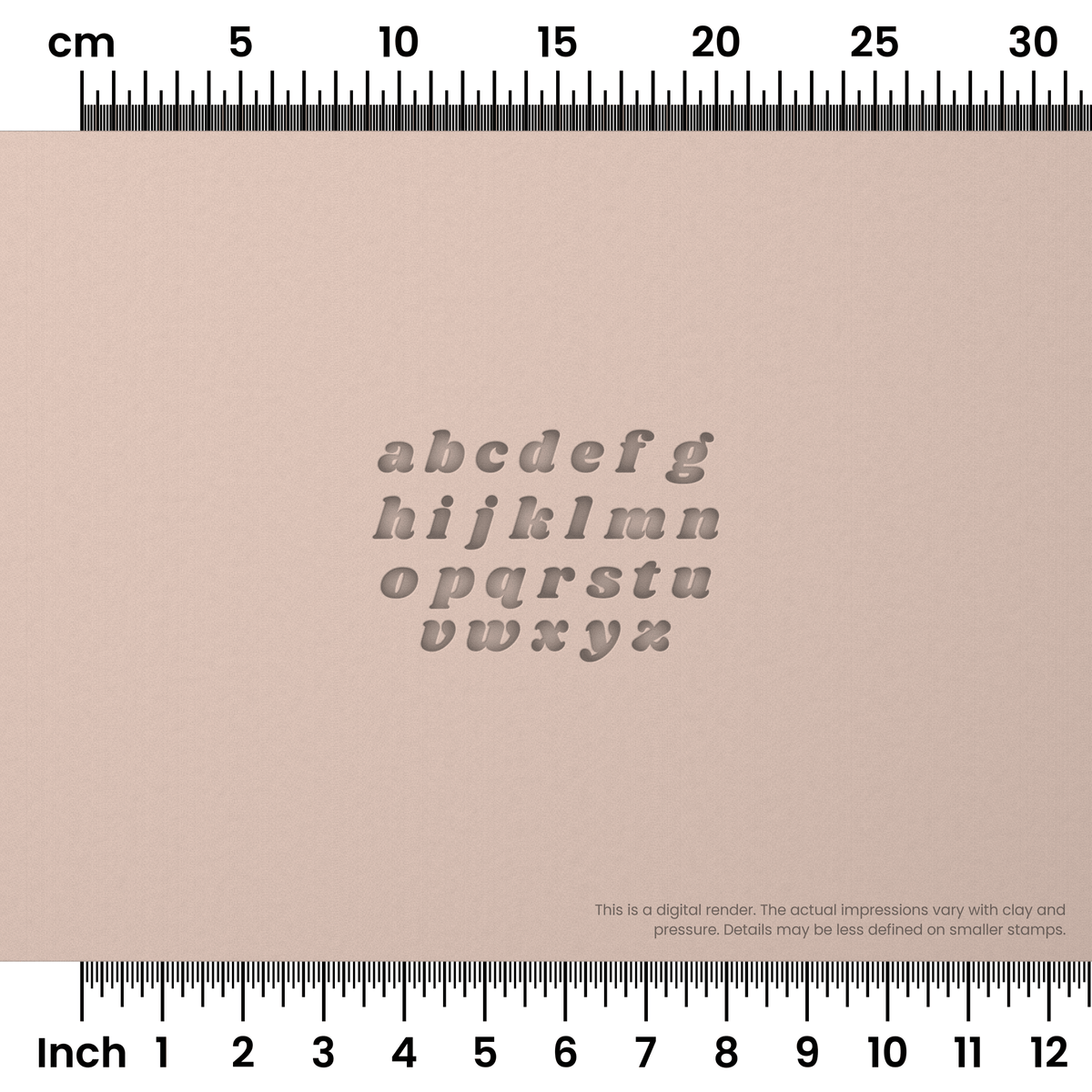 Shrikhand | Lowercase | Alphabet Stamp Sets - Ceramind® Tools