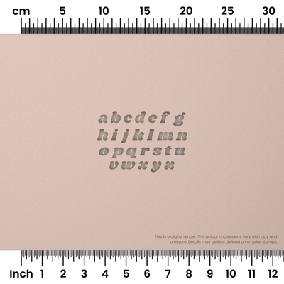 Shrikhand | Lowercase | Alphabet Stamp Sets - Ceramind® Tools