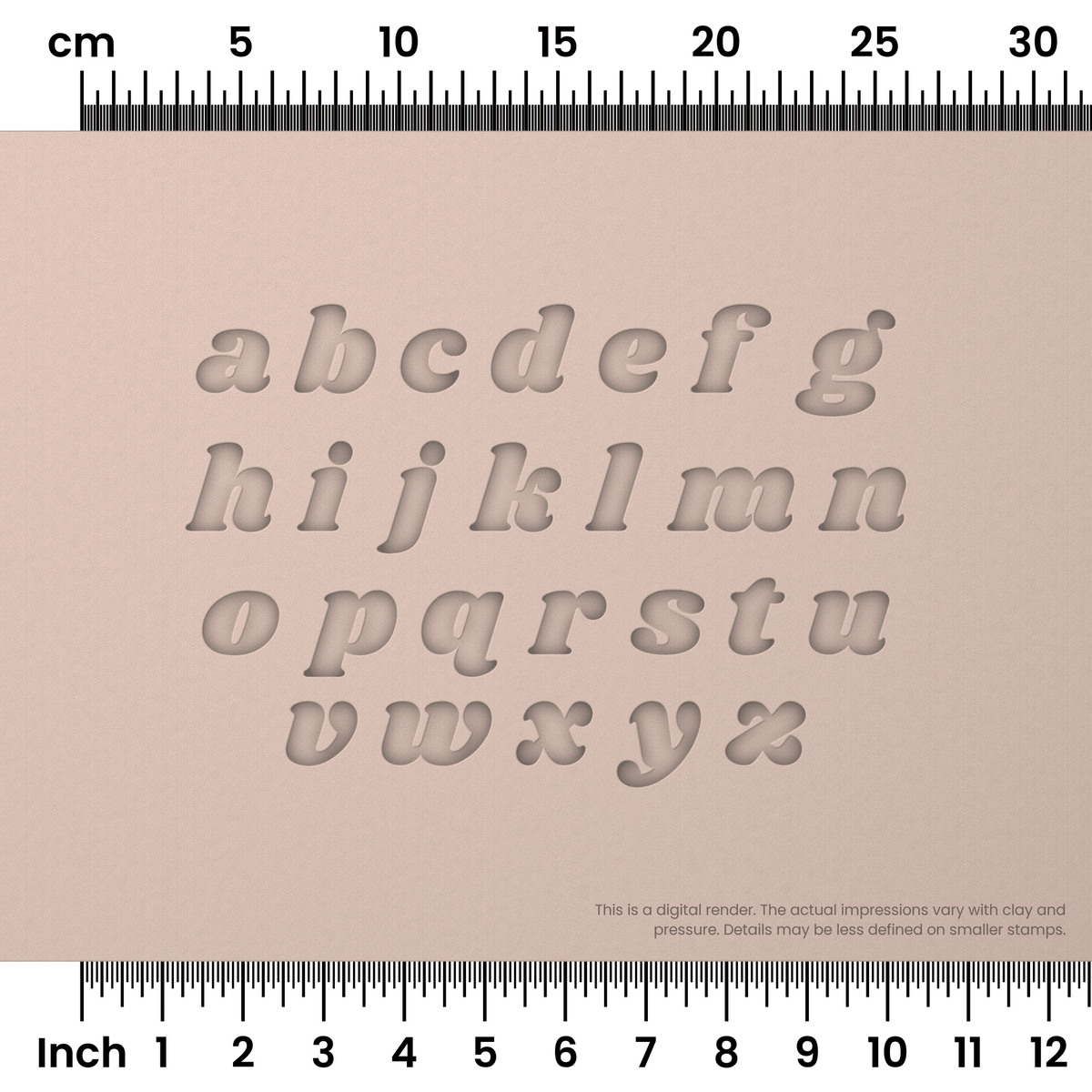 Shrikhand | Lowercase | Alphabet Stamp Sets - Ceramind® Tools