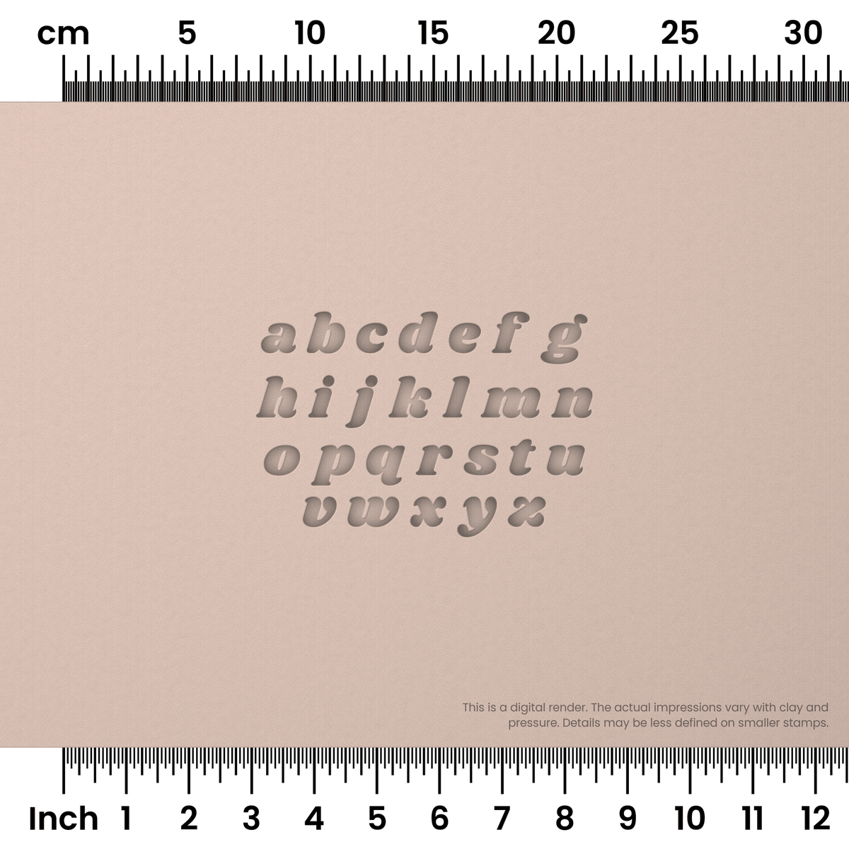 Shrikhand | Lowercase | Alphabet Stamp Sets - Ceramind® Tools