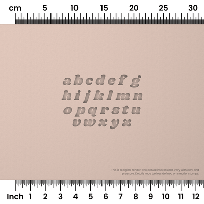 Shrikhand | Lowercase | Alphabet Stamp Sets - Ceramind® Tools