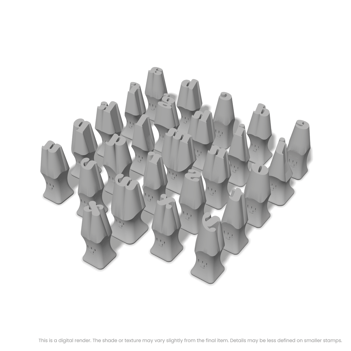 Shrikhand | Lowercase | Alphabet Stamp Sets - Ceramind® Tools