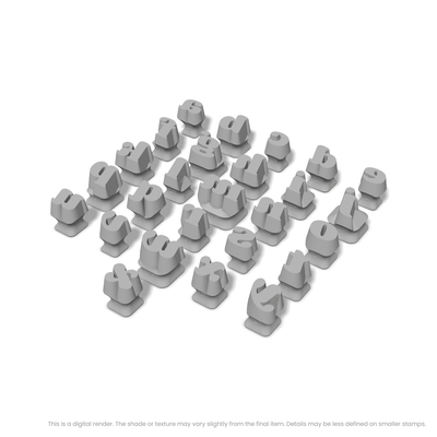Shrikhand | Lowercase | Alphabet Stamp Sets - Ceramind® Tools