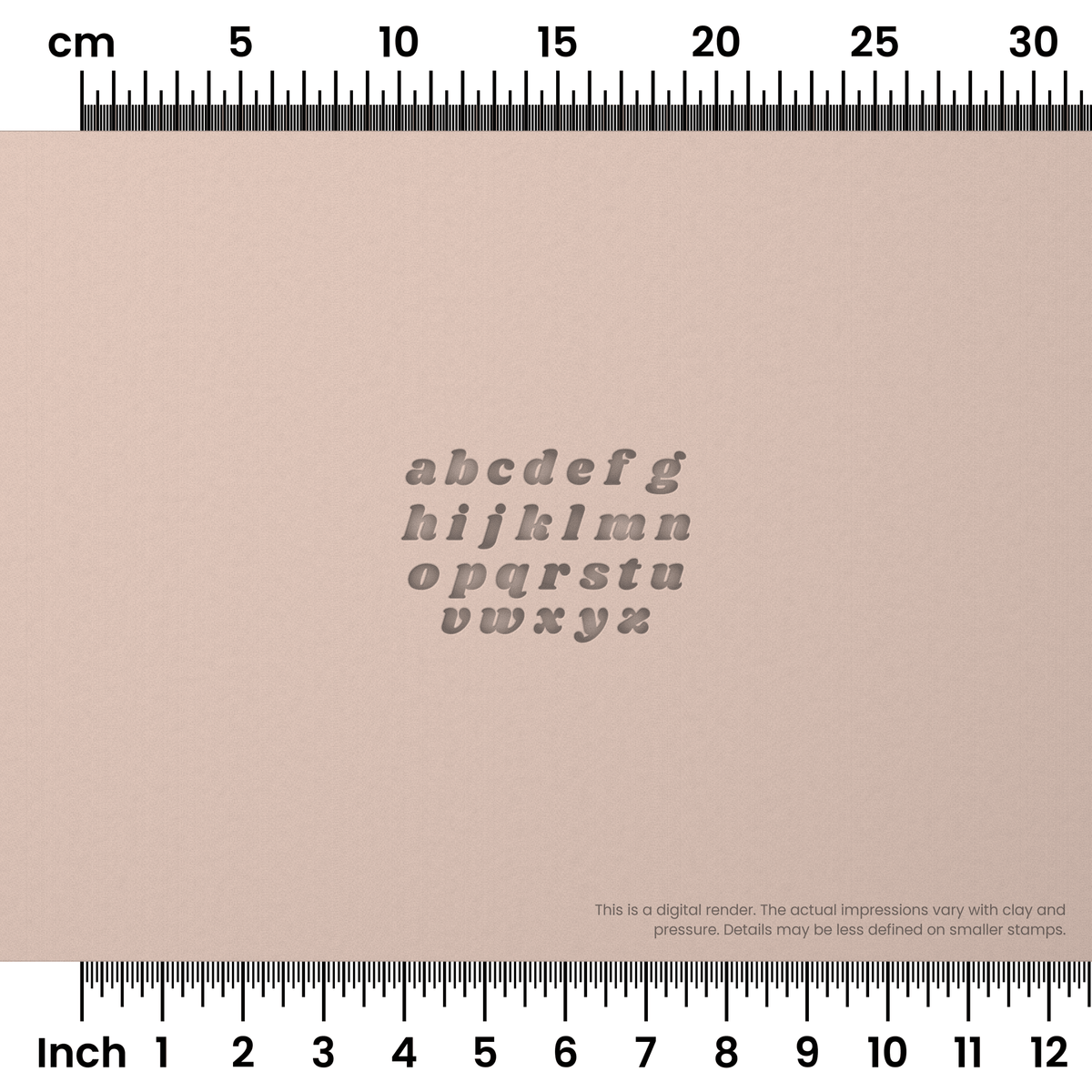 Shrikhand | Lowercase | Alphabet Stamp Sets - Ceramind® Tools