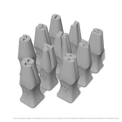 Shrikhand | Number Stamp Sets - Ceramind® Tools
