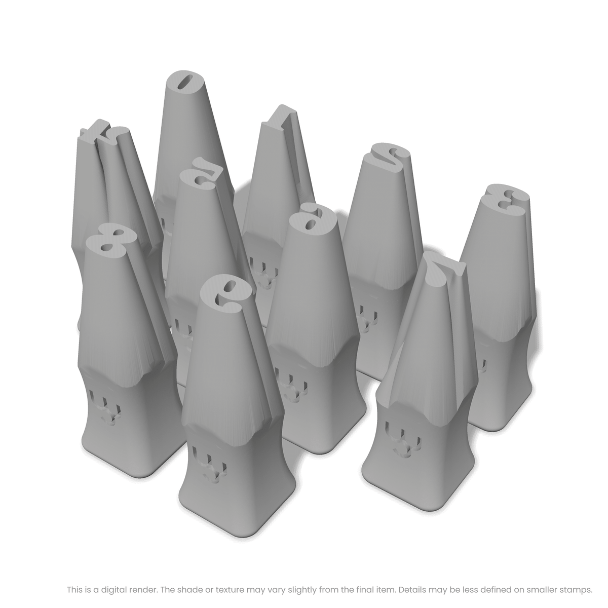 Shrikhand | Number Stamp Sets - Ceramind® Tools