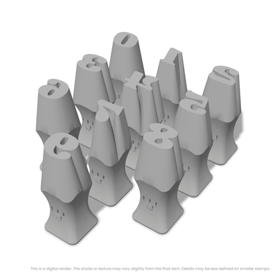 Shrikhand | Number Stamp Sets - Ceramind® Tools