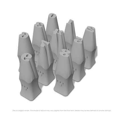 Shrikhand | Number Stamp Sets - Ceramind® Tools