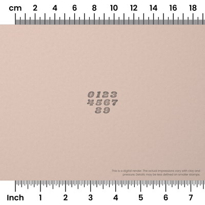 Shrikhand | Number Stamp Sets - Ceramind® Tools